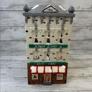 Yuletide Store Merit Shoes Dee’s Cafe Vintage 1988 Christmas Snow Village AS IS